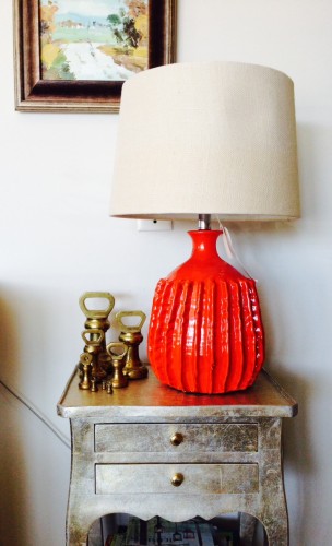 red lamp